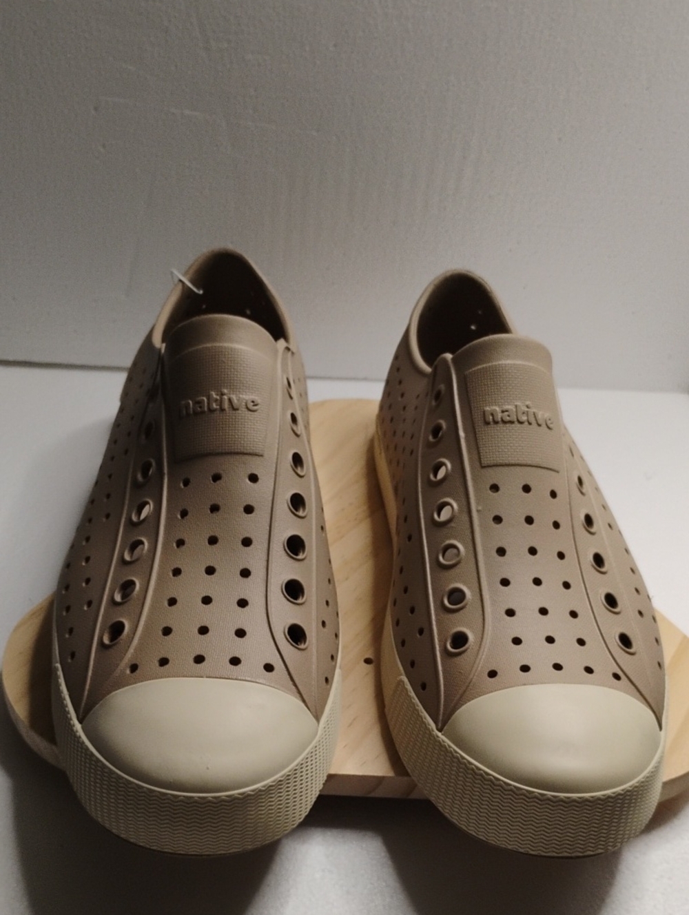 Native Slip-On Loafers in Taupe Beige